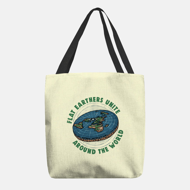 Flat Earthers Unite-None-Basic Tote-Bag-glitchygorilla