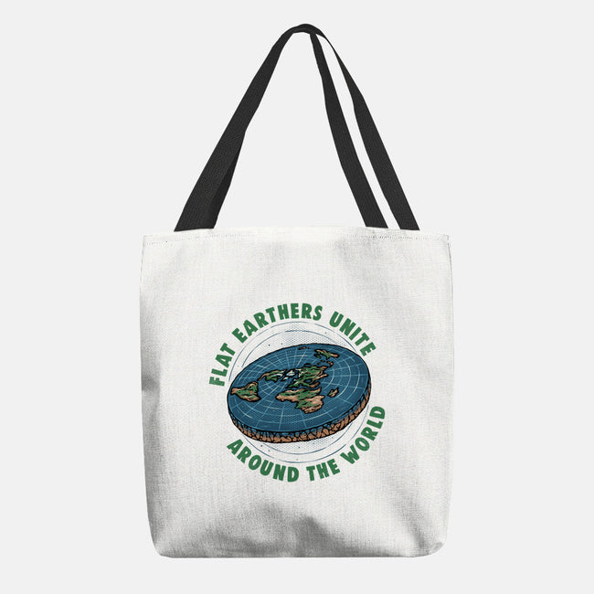 Flat Earthers Unite-None-Basic Tote-Bag-glitchygorilla