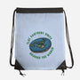 Flat Earthers Unite-None-Drawstring-Bag-glitchygorilla