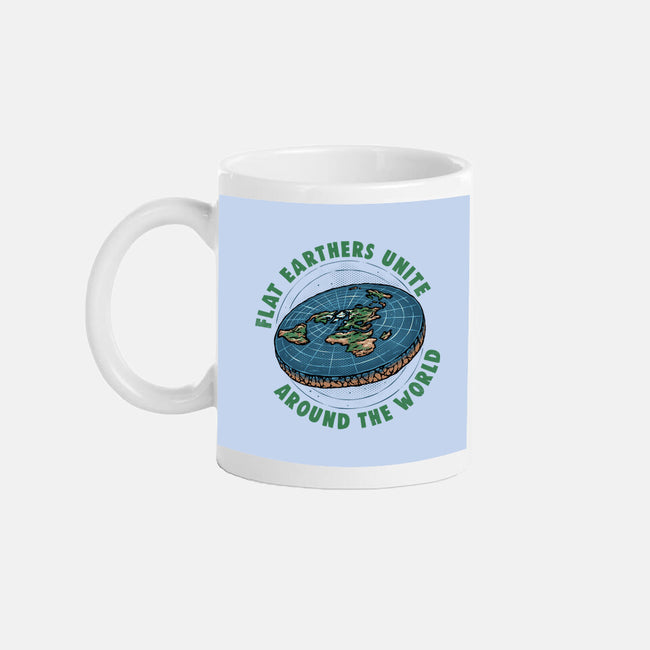 Flat Earthers Unite-None-Mug-Drinkware-glitchygorilla