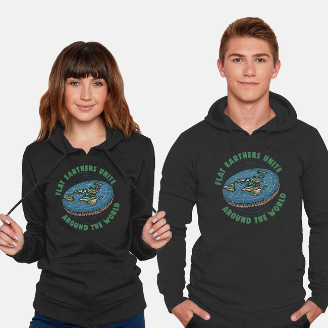 Flat Earthers Unite-Unisex-Pullover-Sweatshirt-glitchygorilla