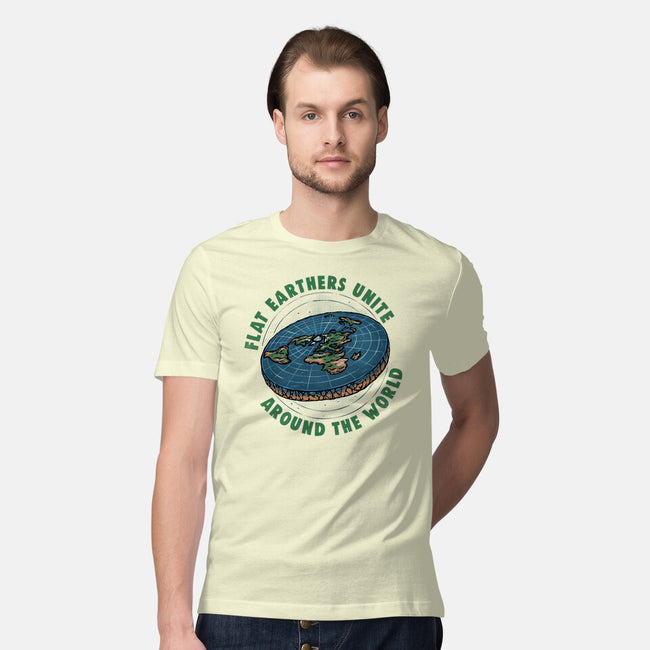 Flat Earthers Unite-Mens-Premium-Tee-glitchygorilla