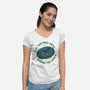 Flat Earthers Unite-Womens-V-Neck-Tee-glitchygorilla