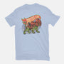 The Brave Battle Cat-Womens-Fitted-Tee-glitchygorilla