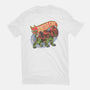 The Brave Battle Cat-Womens-Fitted-Tee-glitchygorilla