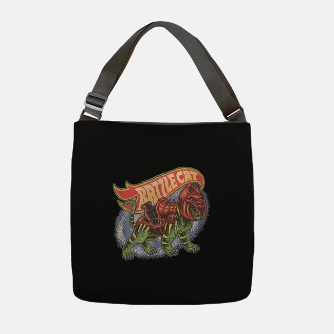 The Brave Battle Cat-None-Adjustable Tote-Bag-glitchygorilla