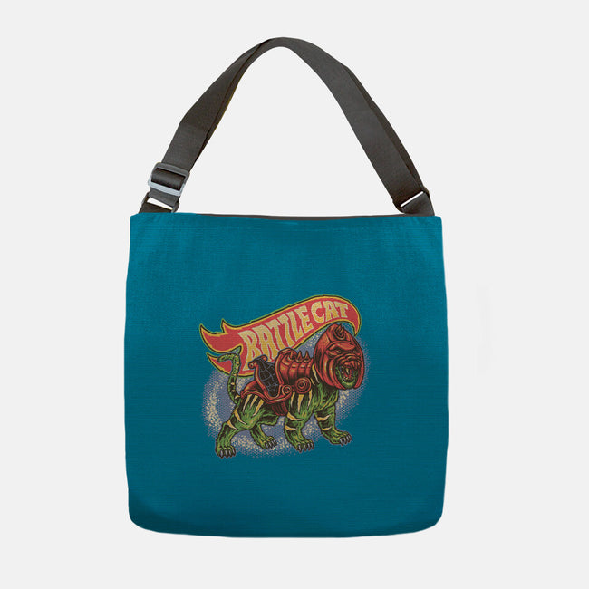 The Brave Battle Cat-None-Adjustable Tote-Bag-glitchygorilla