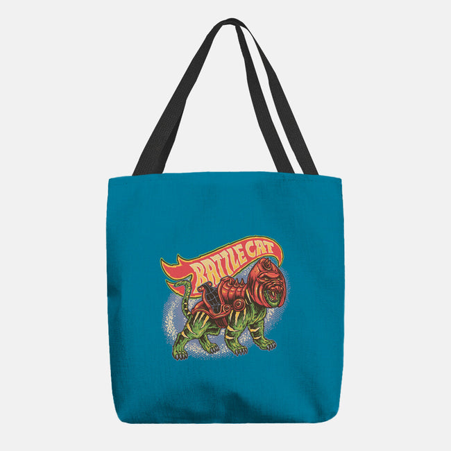 The Brave Battle Cat-None-Basic Tote-Bag-glitchygorilla