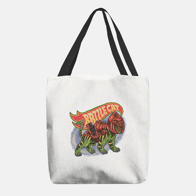The Brave Battle Cat-None-Basic Tote-Bag-glitchygorilla