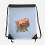 The Brave Battle Cat-None-Drawstring-Bag-glitchygorilla