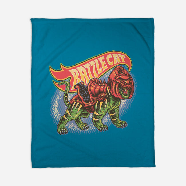 The Brave Battle Cat-None-Fleece-Blanket-glitchygorilla