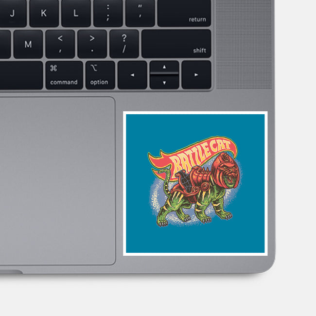 The Brave Battle Cat-None-Glossy-Sticker-glitchygorilla