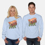 The Brave Battle Cat-Unisex-Crew Neck-Sweatshirt-glitchygorilla