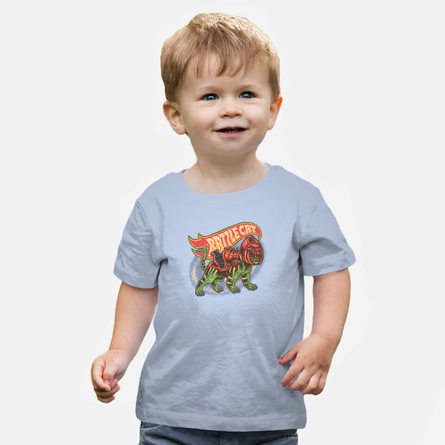 The Brave Battle Cat-Baby-Basic-Tee-glitchygorilla