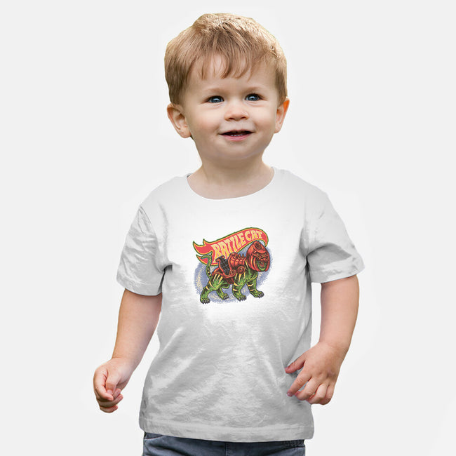 The Brave Battle Cat-Baby-Basic-Tee-glitchygorilla