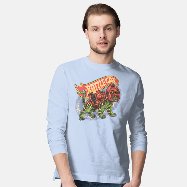 The Brave Battle Cat-Mens-Long Sleeved-Tee-glitchygorilla