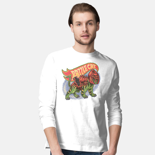 The Brave Battle Cat-Mens-Long Sleeved-Tee-glitchygorilla