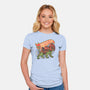 The Brave Battle Cat-Womens-Fitted-Tee-glitchygorilla