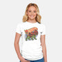 The Brave Battle Cat-Womens-Fitted-Tee-glitchygorilla