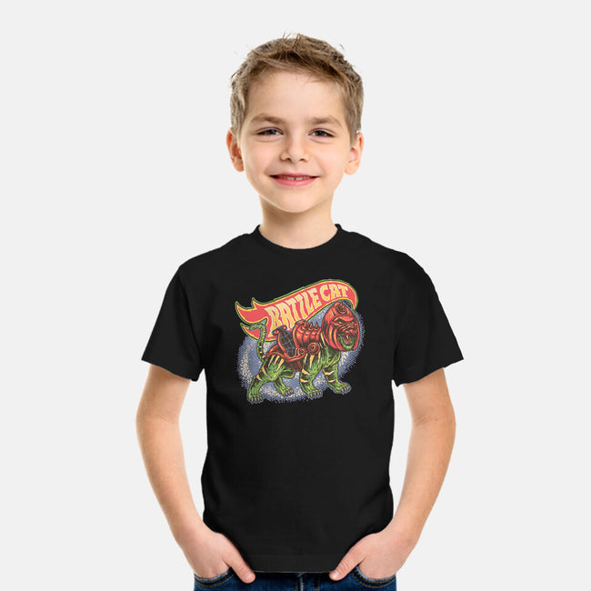 The Brave Battle Cat-Youth-Basic-Tee-glitchygorilla
