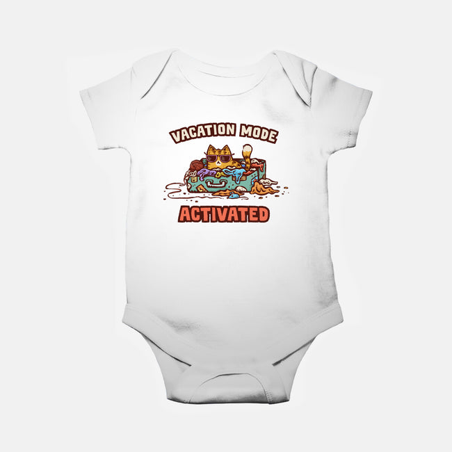 Vacation Mode Activated-Baby-Basic-Onesie-kg07