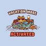 Vacation Mode Activated-Womens-Fitted-Tee-kg07