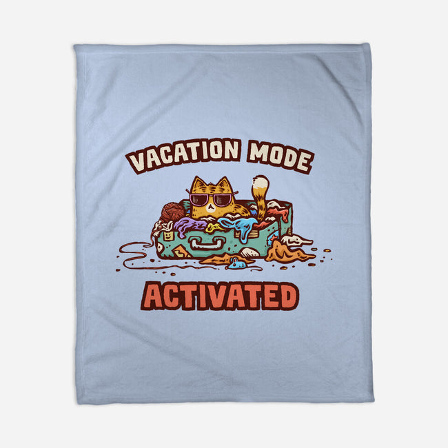 Vacation Mode Activated-None-Fleece-Blanket-kg07
