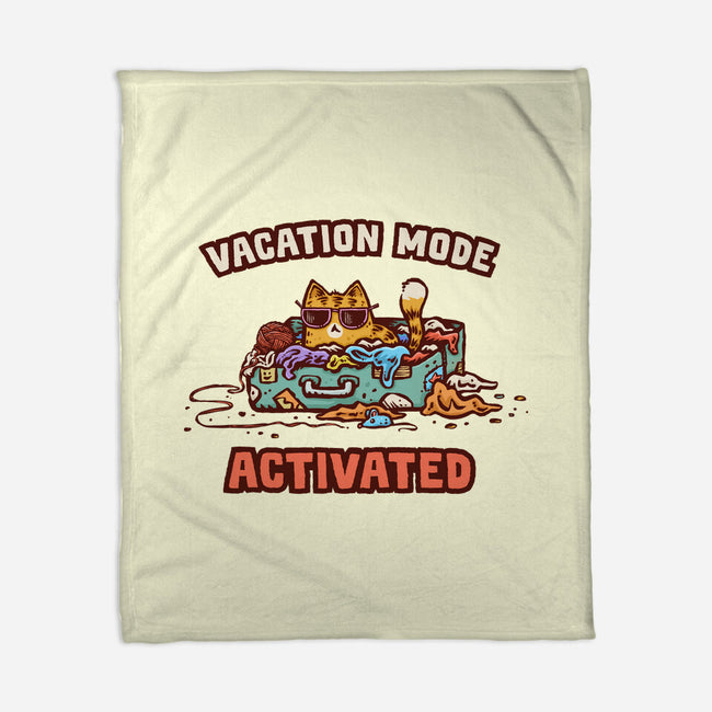 Vacation Mode Activated-None-Fleece-Blanket-kg07