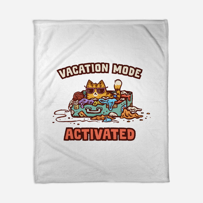 Vacation Mode Activated-None-Fleece-Blanket-kg07