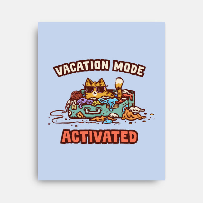 Vacation Mode Activated-None-Stretched-Canvas-kg07