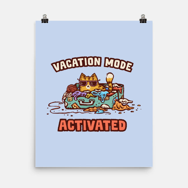 Vacation Mode Activated-None-Matte-Poster-kg07