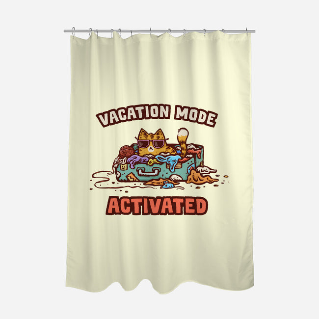 Vacation Mode Activated-None-Polyester-Shower Curtain-kg07