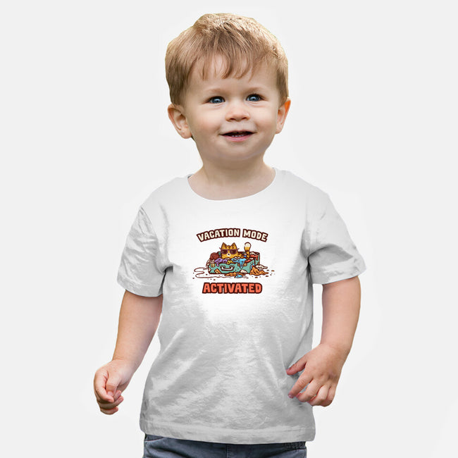Vacation Mode Activated-Baby-Basic-Tee-kg07