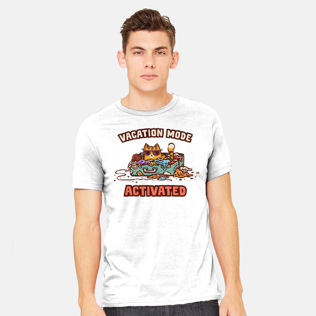 Vacation Mode Activated-Mens-Heavyweight-Tee-kg07