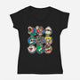 The Plumber Bunch-Womens-V-Neck-Tee-turborat14