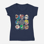 The Plumber Bunch-Womens-V-Neck-Tee-turborat14