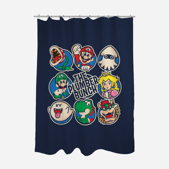 The Plumber Bunch-None-Polyester-Shower Curtain-turborat14