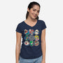 The Plumber Bunch-Womens-V-Neck-Tee-turborat14