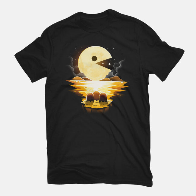 Gaming Moon-Mens-Basic-Tee-Vallina84