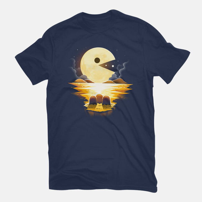 Gaming Moon-Unisex-Basic-Tee-Vallina84