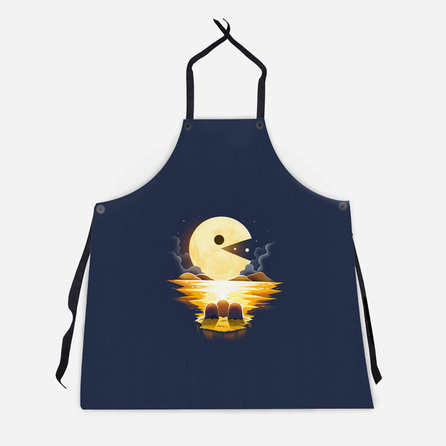 Gaming Moon-Unisex-Kitchen-Apron-Vallina84