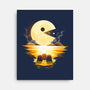 Gaming Moon-None-Stretched-Canvas-Vallina84