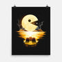 Gaming Moon-None-Matte-Poster-Vallina84