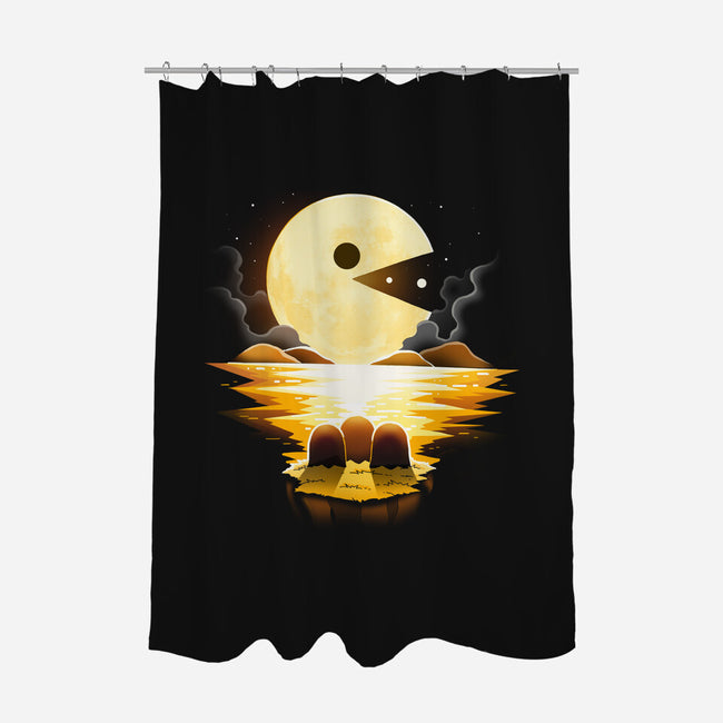 Gaming Moon-None-Polyester-Shower Curtain-Vallina84