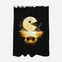 Gaming Moon-None-Polyester-Shower Curtain-Vallina84