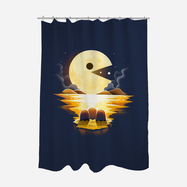 Gaming Moon-None-Polyester-Shower Curtain-Vallina84