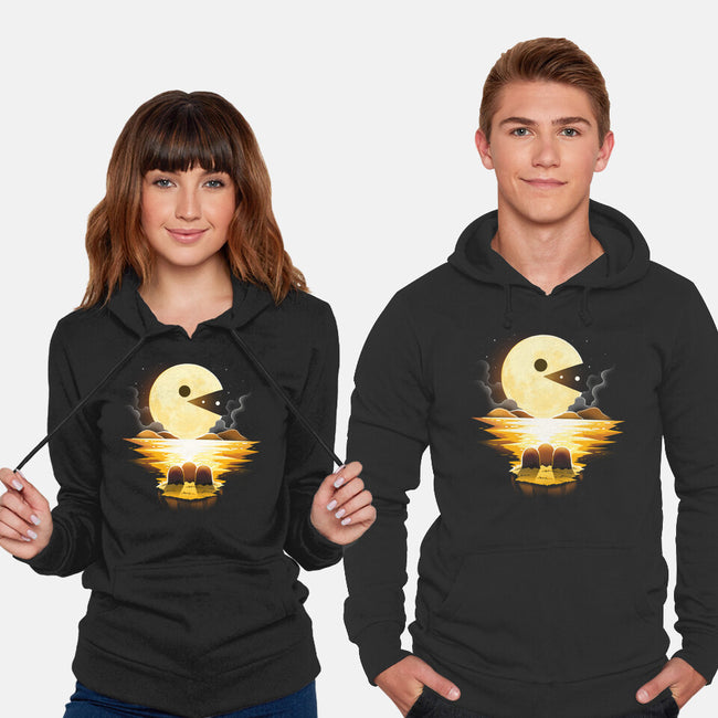 Gaming Moon-Unisex-Pullover-Sweatshirt-Vallina84
