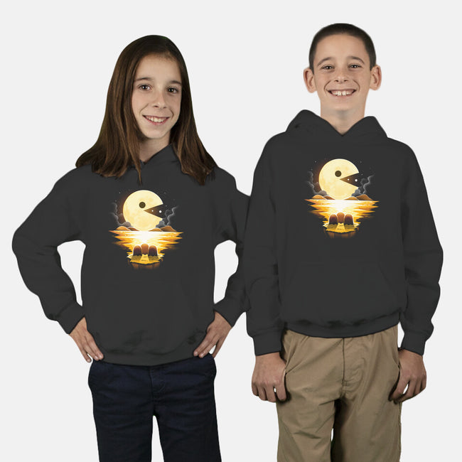Gaming Moon-Youth-Pullover-Sweatshirt-Vallina84