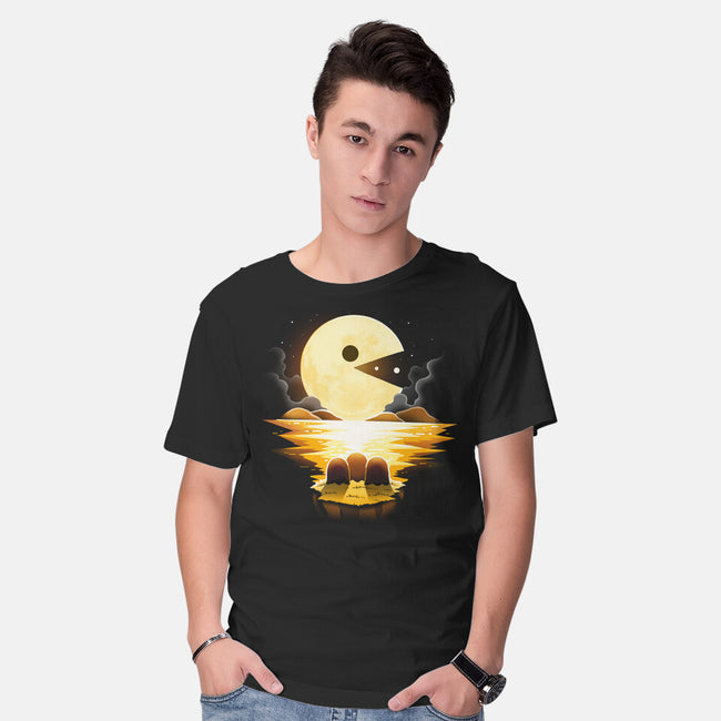 Gaming Moon-Mens-Basic-Tee-Vallina84