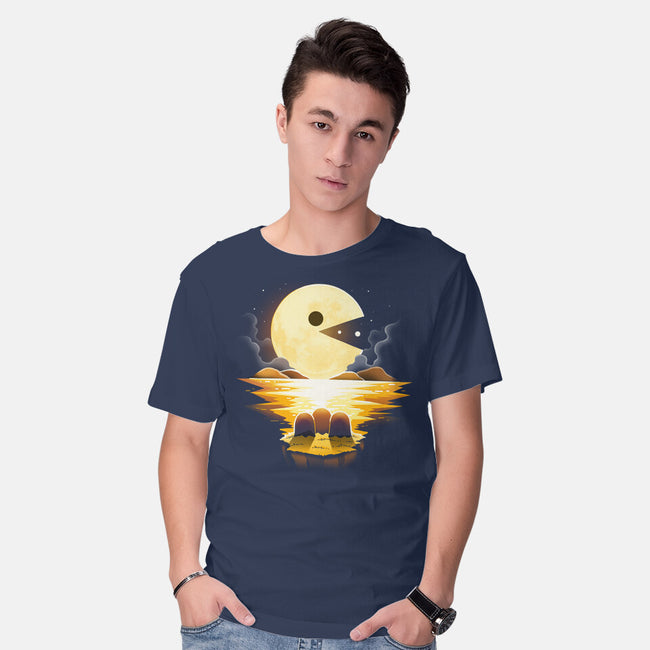 Gaming Moon-Mens-Basic-Tee-Vallina84